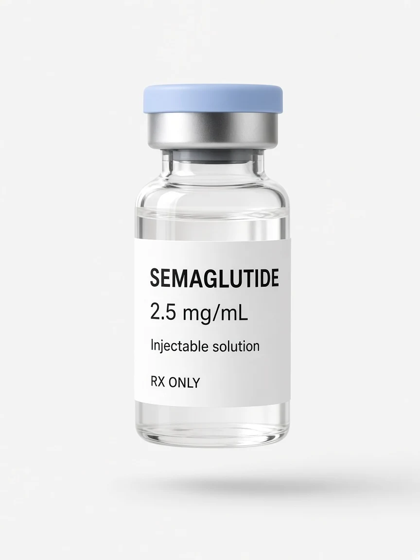 Semaglutide vial — illustrative