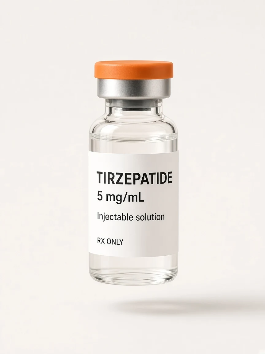 Tirzepatide vial — illustrative